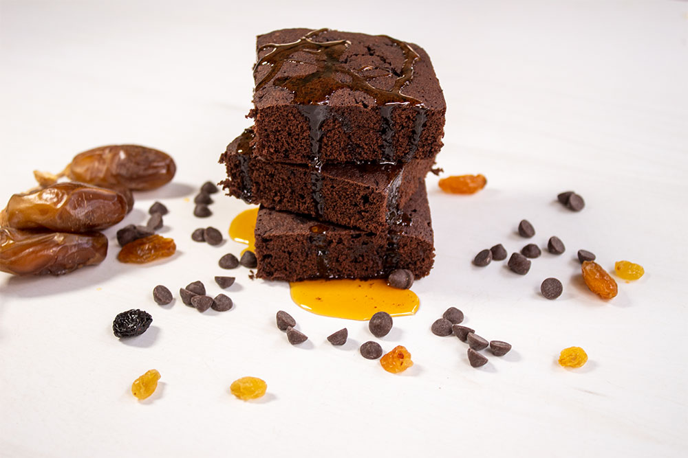 Brownies mit Datteln und Zartbitterschokolade
