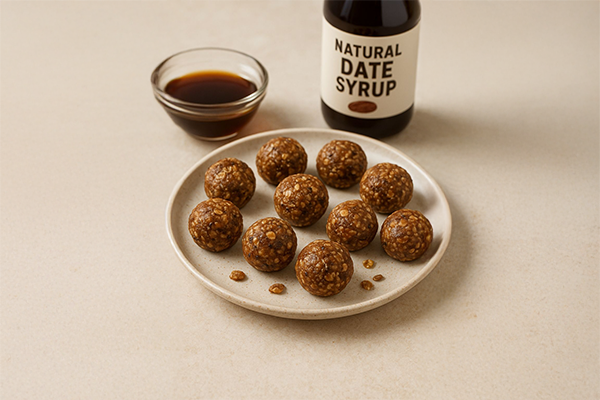 Date Syrup & Tahini Energy Bites