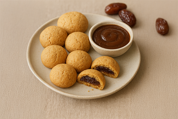 Soft Cookies with Date Filling